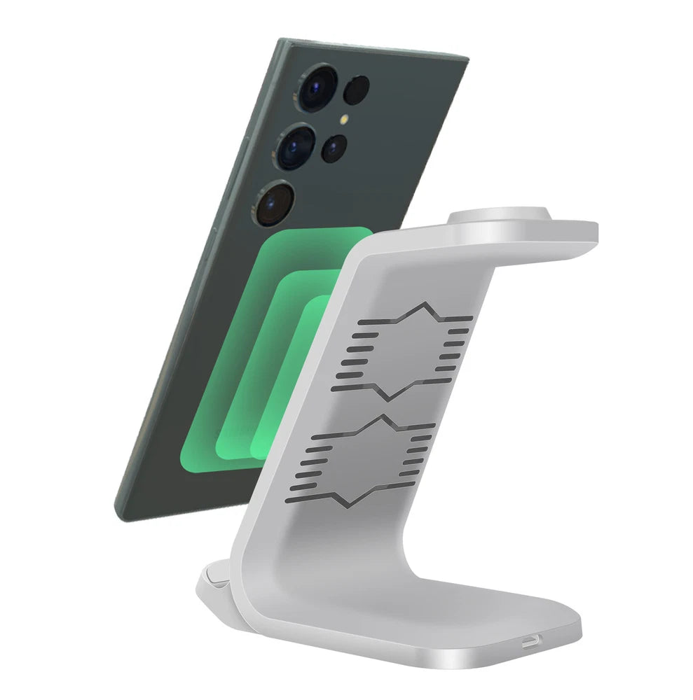 Wireless Charger Dock 3in1 Charging Station For Samsung Galaxy Watch 6/5 S24 S23