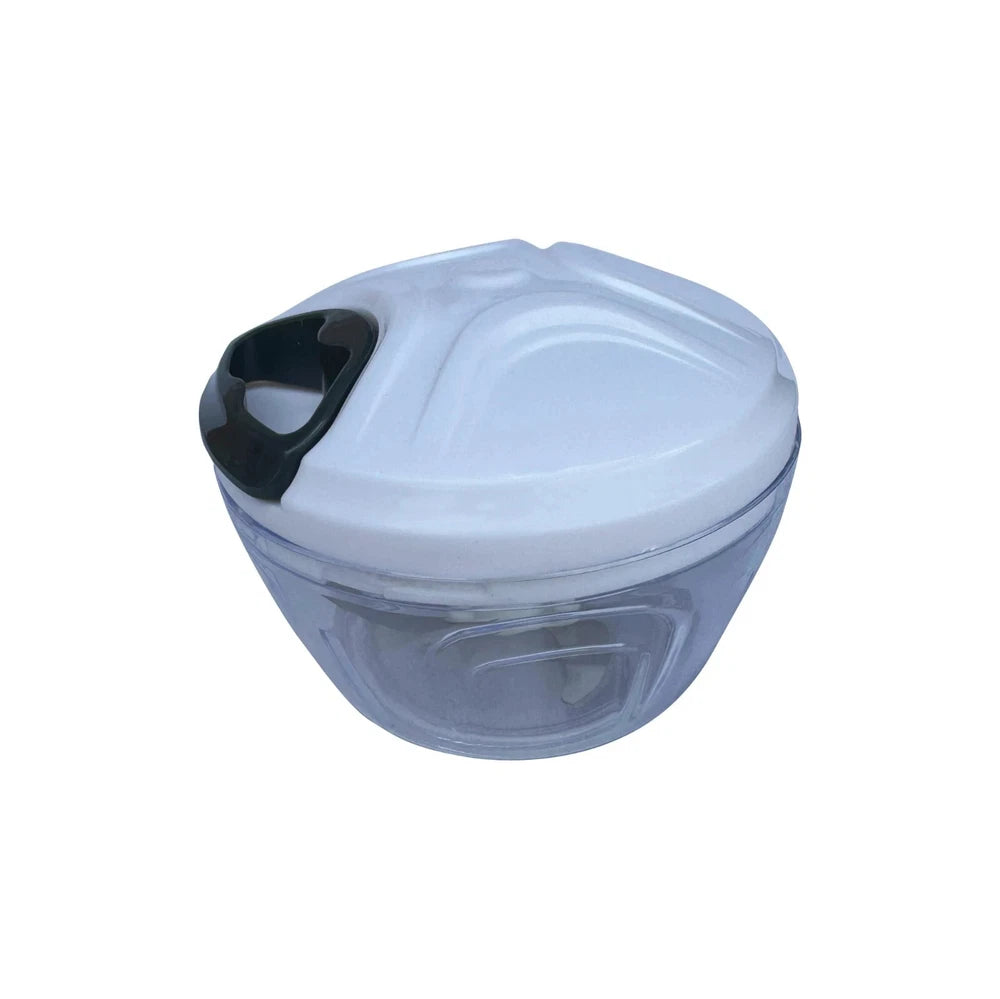 Vegetable Chopper Manual Pulling Food Slicer Hand Blender Kitchen Tool - White