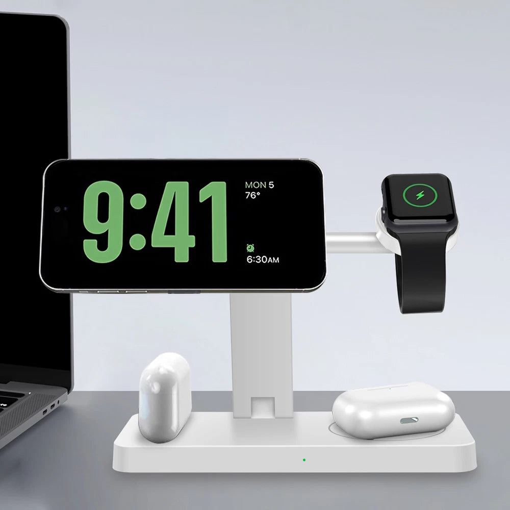 Wireless Charger 4in1 Fast Dock Charging Station For Apple Watch iPhone 16 15 14