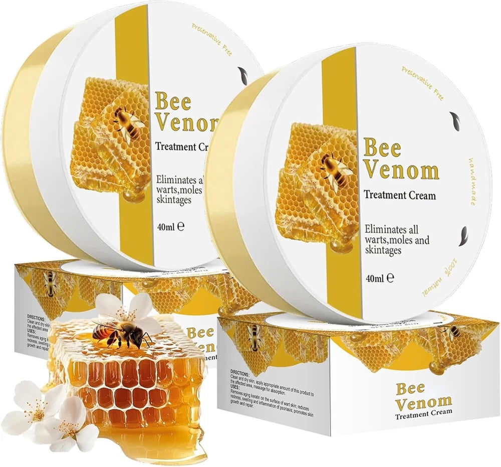2Pcs Bee Venom Skin Treatment Cream, Bee Venom Cream, Skin Repair, Enric