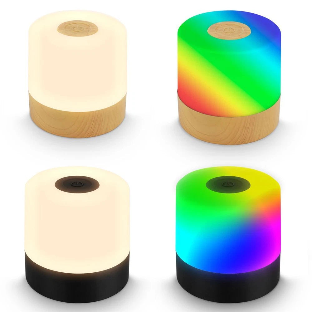 Mini LED Table Lamp Desk Light Rechargeable Battery Dimmable IP44 Touch