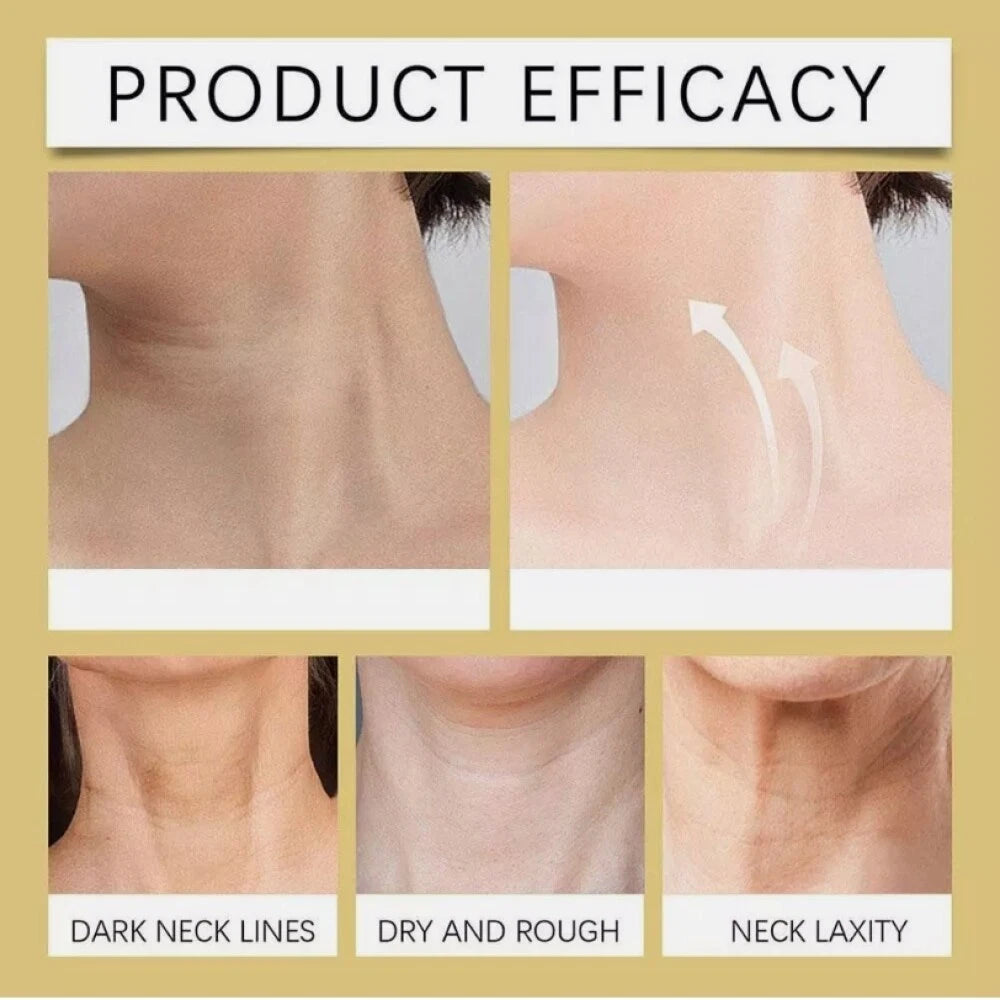 1/2X Firming Neck Cream for Crepey Skin Body Moisturize Roller Massage Neck Care
