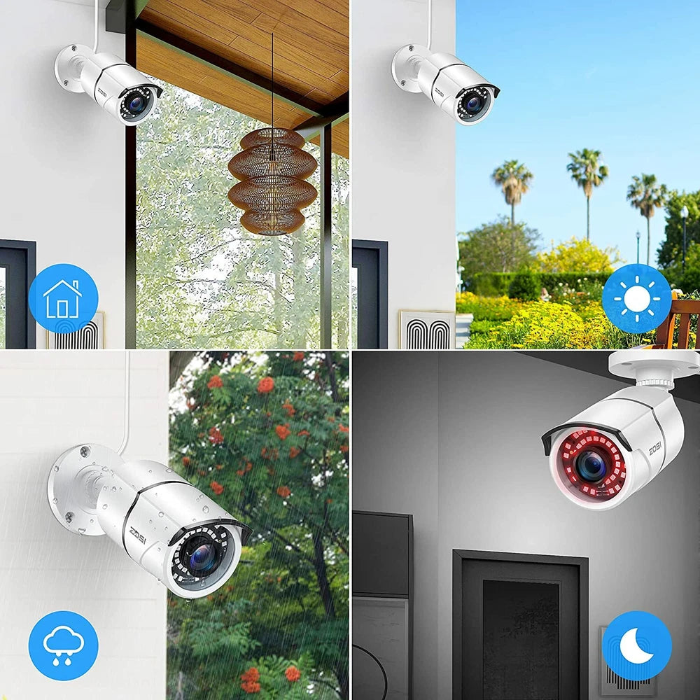 CAMERA 1080P 4-in-1 CCTV Camera Bullet 3000TVL Home Security Night Vision Outdoor