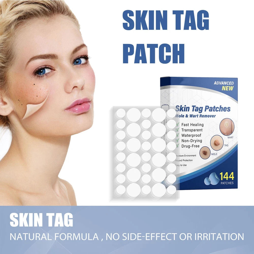 144pcs Skin Tag Remover Patches Quick Effective Mole Wart Removal Pad Sticker UK
