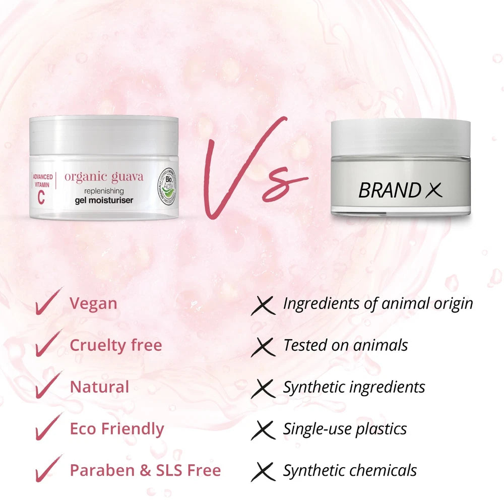 Dr Organic Guava Gel Moisturiser,Vegan,Cruelty-Free,Paraben&SLS-Free,Organic