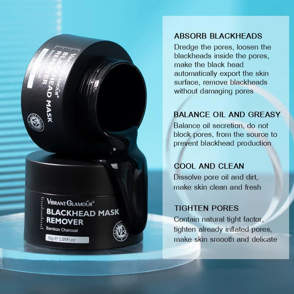 Bamboo Charcoal Blackhead Removal Peel-Off Nose Mask Clean Pores Tool♤