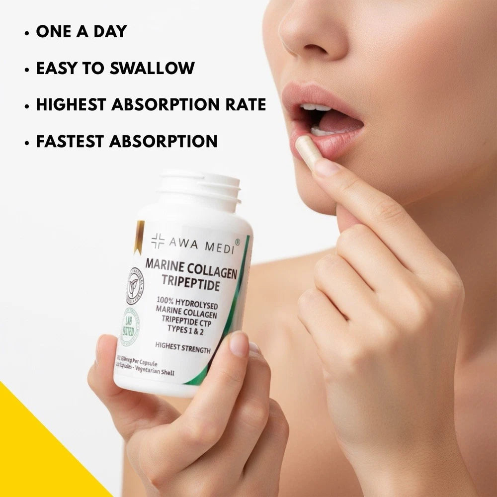 MARINE COLLAGEN CREAM GHK-Cu PEPTIDE ANTI-AGEING ANTI-WRINKLE FACE CREAM BUNDLE