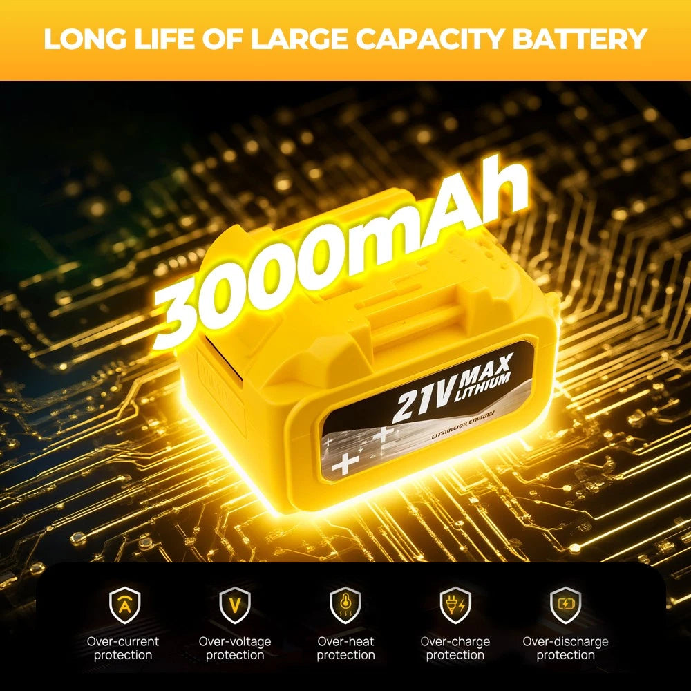 2 Battery Brushless Cordless Car High Pressure Washer Jet Water Wash Cleaner Gun