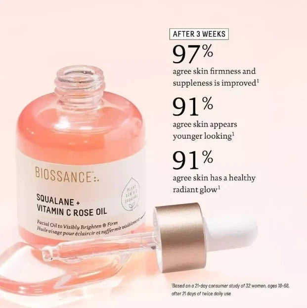 Biossance Squalane Vitamin C Rose Oil NEW 30ML BNIB [Free shipping UK]