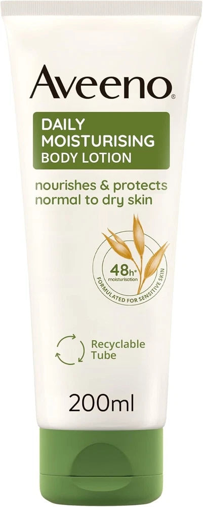 Aveeno Daily Moisturising Body Lotion, Hydrating Lotion for Sensitive Skin 200ml