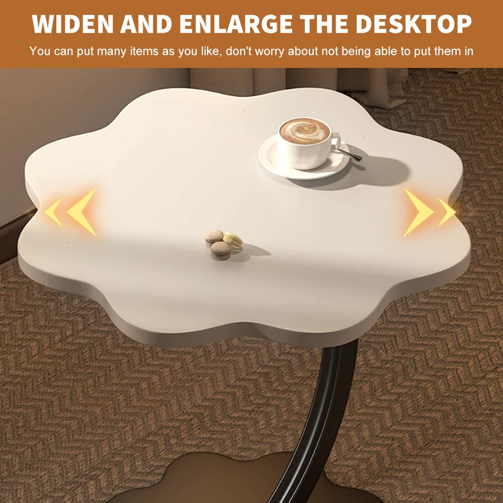 C-SHAPED COMPACT SOFA SIDE END TABLE COFFEE LAPTOP TABLE LIVING ROOM BEDROOM UK