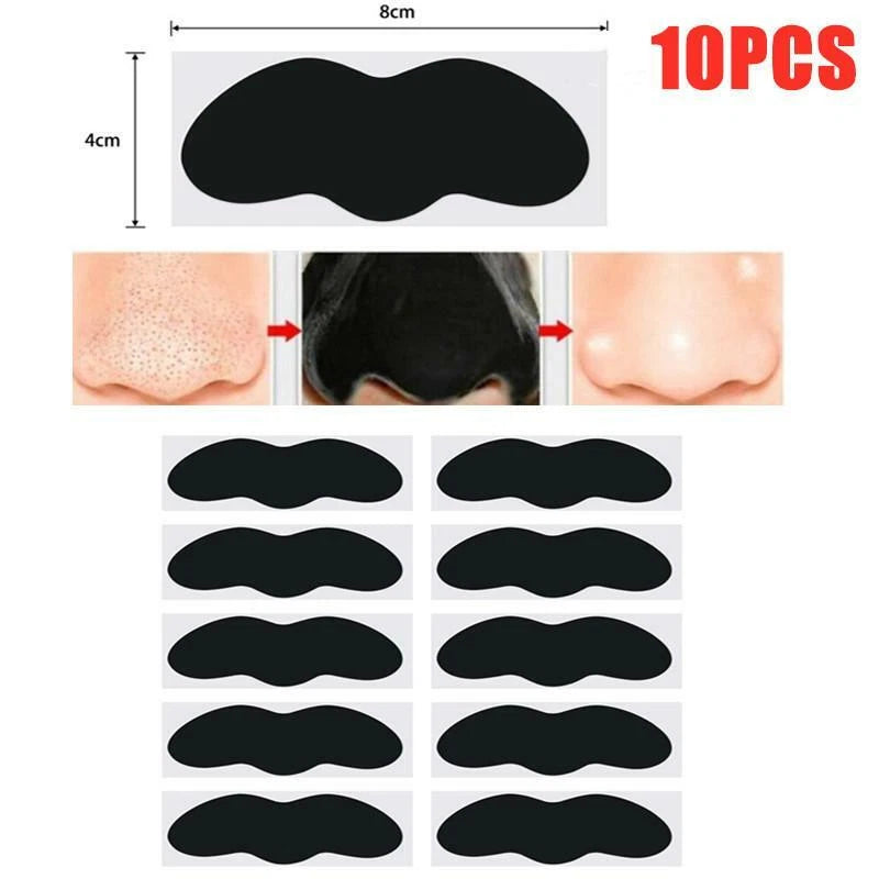 10pcs Nose Pore Strips Blackhead Removal Unclog Pores Smooth Deep Cleansing NEW