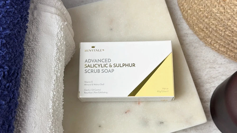 Revitale Advanced Salicylic Acid & Sulphur Scrub Treatment Soap