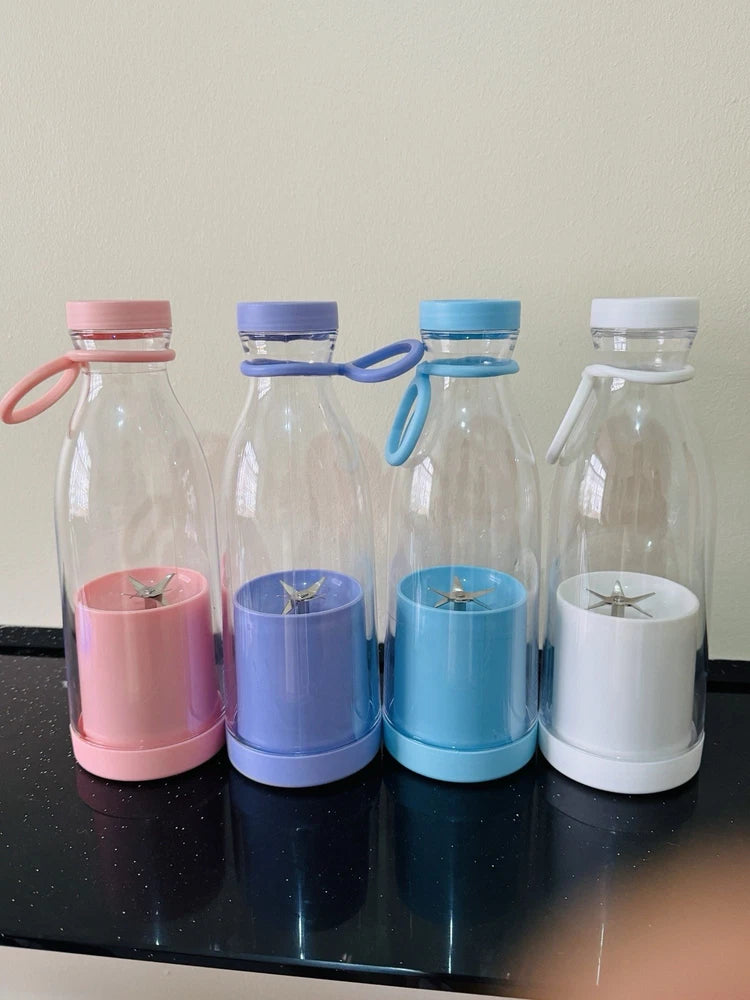 Mini Portable Blender for Smoothies & Shakes – USB Rechargeable Juicer Cup 450 M