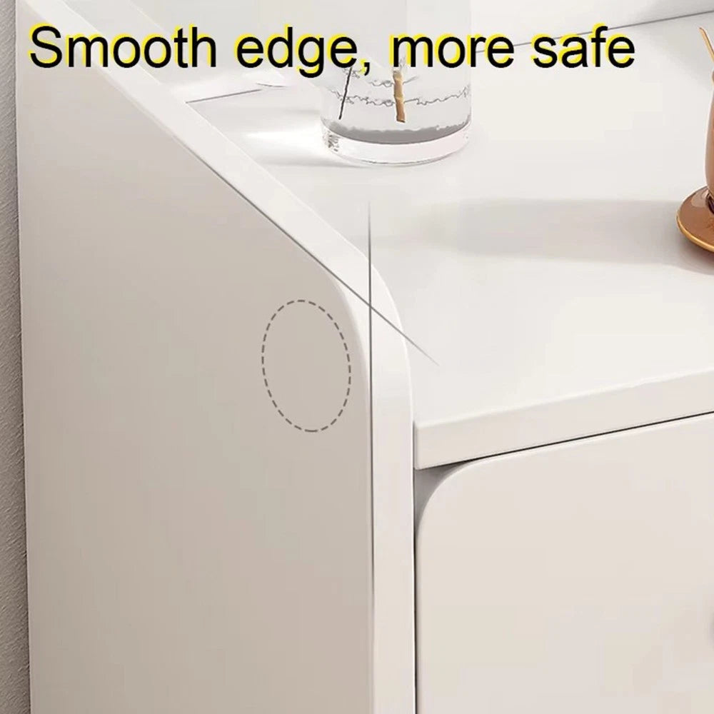 Small Slim Bedside Table Sofa End Side Table Nightstand Bedroom Drawer Cabinet