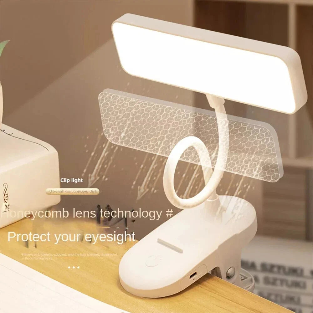 LED Clamp Clip On Flexible USB Desk Light Bed Reading Table Study Night Lamp UK