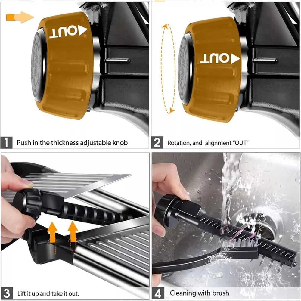 Professional Mandolin Slicer Vegetable Cutter Food Fruit Chopper Gretar Tool