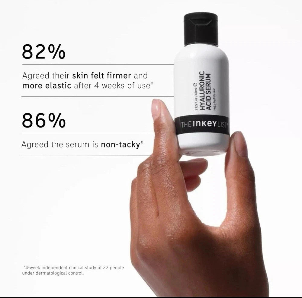 The INKEY List 2% Hyaluronic Acid Face Serum 30ml Hydrating Skincare Combats