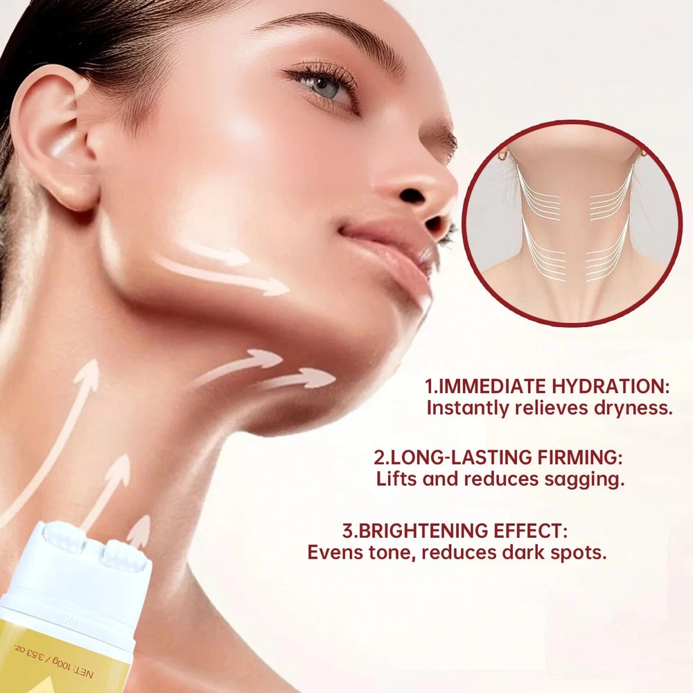 Neck Roller Cream 100g - Firming, Lifting & Smoothing for Youthful Neck Skin