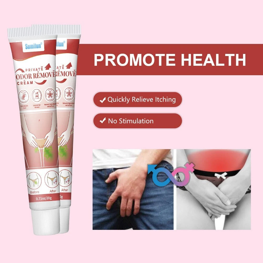 20g New Private Parts Cream Remove Odour Genitals Deodorant Anti-Itch Ointment