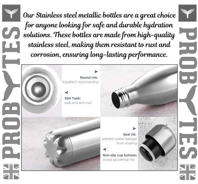 Stainless Steel Water Bottle Double Wall Vacuum Insulated Thermal Flask Sports