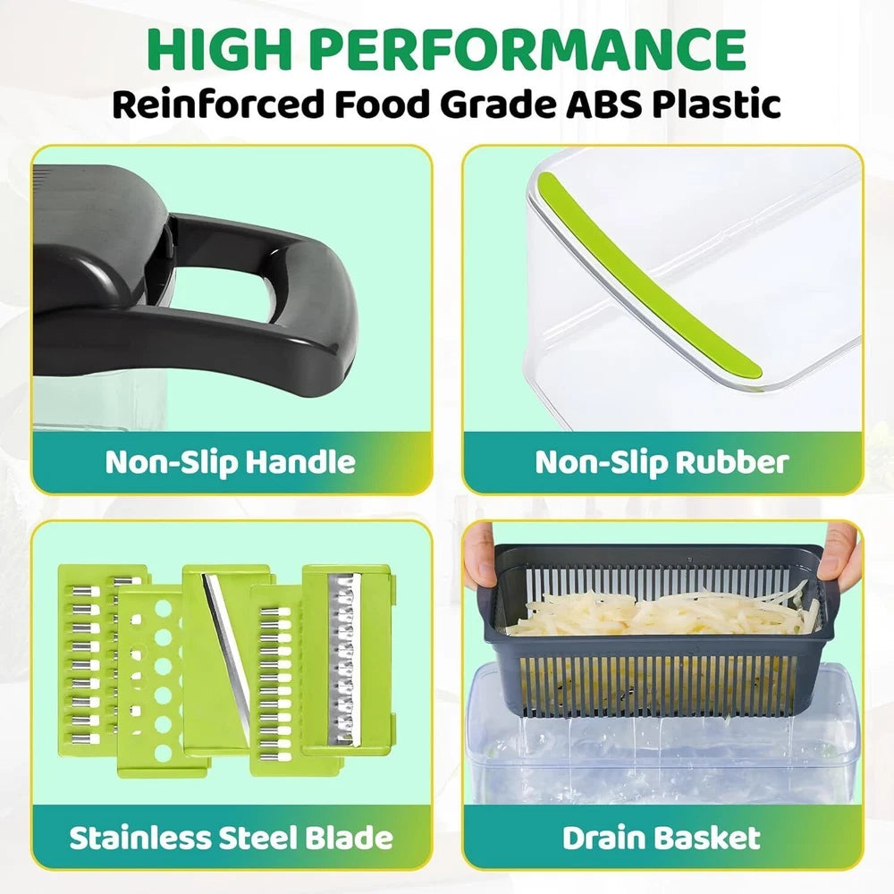 Vegetable Chopper,Food Choppers Onion Chopper Veggie Slicer Cutter Dicer Kitchen