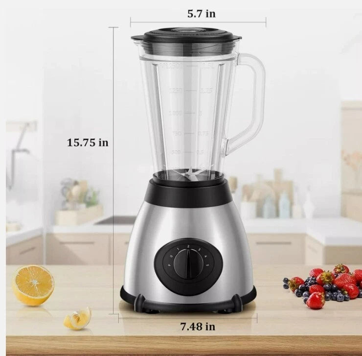 1.5L Blender Smoothie Maker Ice Crusher Mixer Milk Shake Fruit Juicer Vegetables