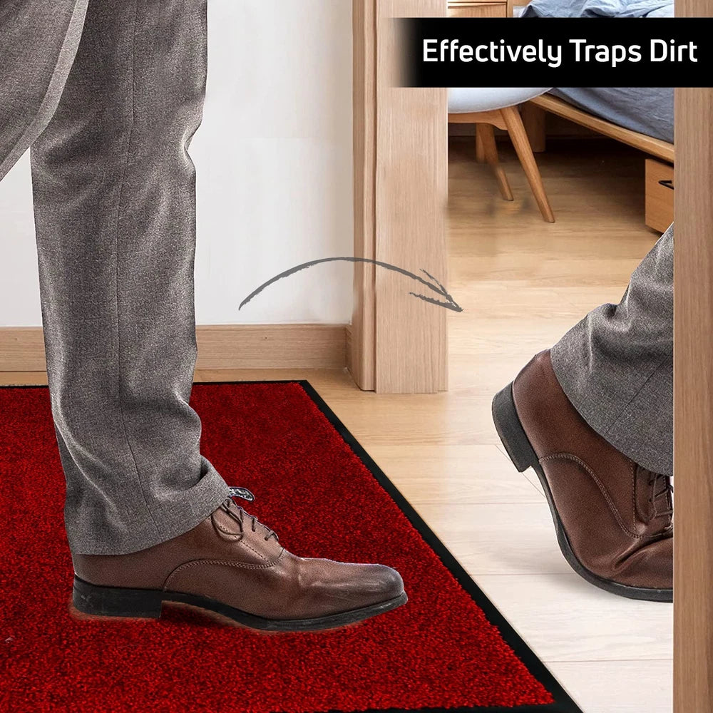 Door Mat Heavy Duty Barrier Rubber Entrance Non-Slip Floor Rugs Kitchen Runner