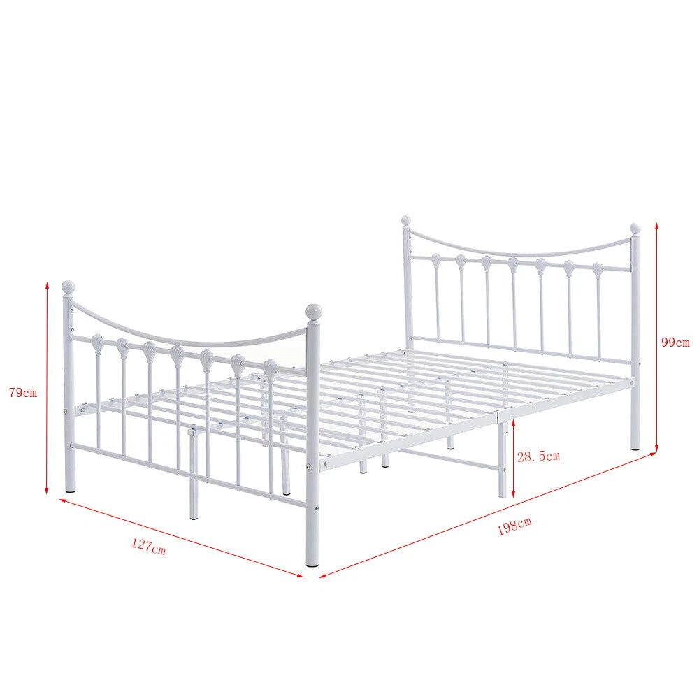 NEW Strong Single Double Bed 3ft 4ft 4ft6 Metal Bed Frame Bedroom Furniture