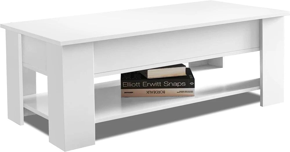 Coffee Table With Storage Lift Top Up Drawer Shelf Wooden Living Room Furniture