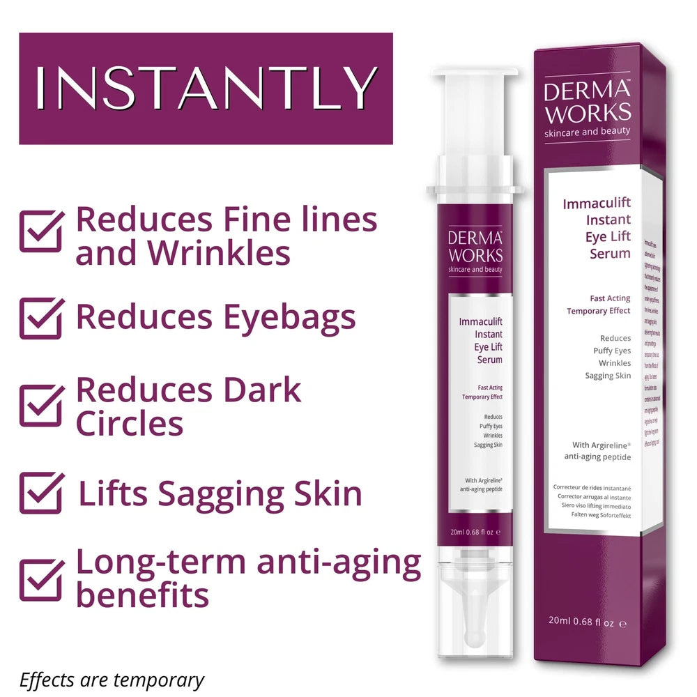 INSTANT WRINKLE Eye Tightener Cream Wrinkle Remover Serum with Argireline