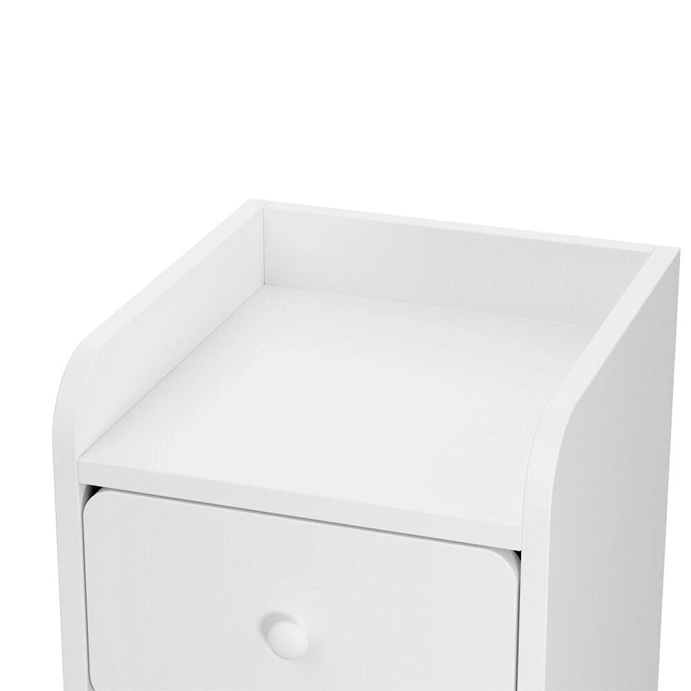 3 Drawers Wooden Bedroom Bedside Cabinet Furniture Storage Nightstand Side Table