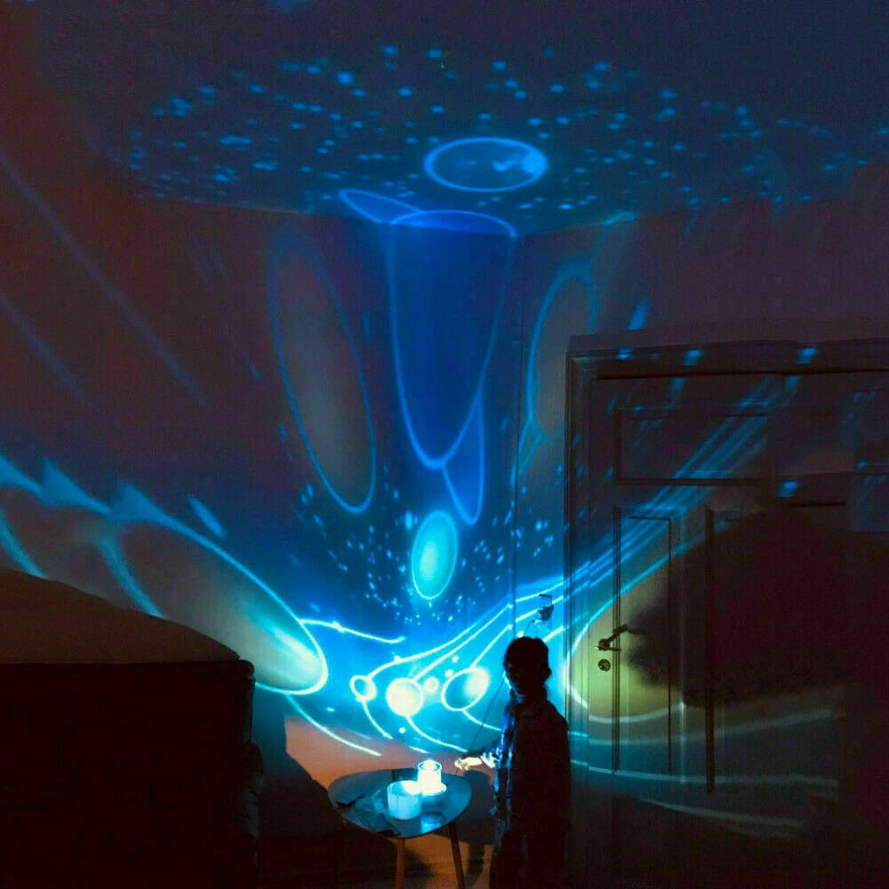 Kids Room LED Night Light Star Sky Projector Lamp 360° Rotating Starry Baby Gift