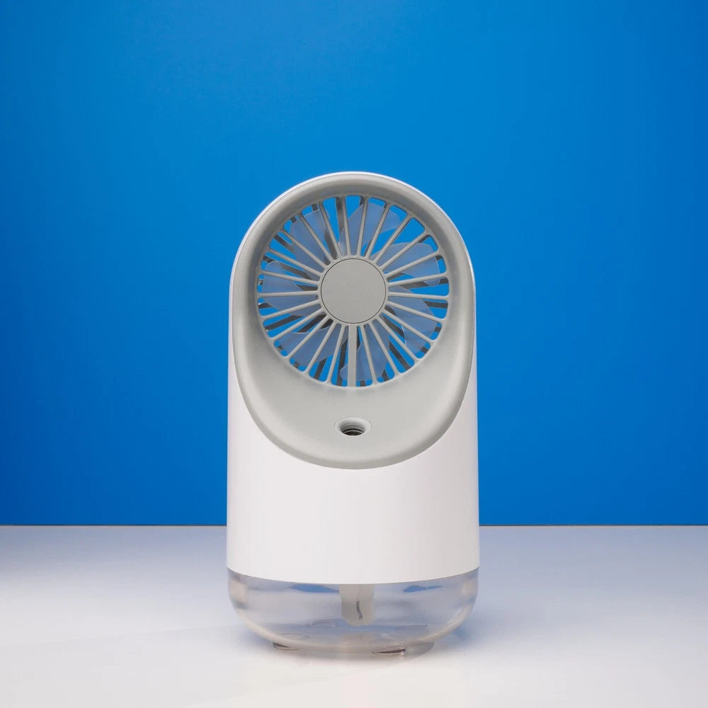 Portable Rechargeable Fan with Humidifier - Stay Cool and Comfortable Anywhere