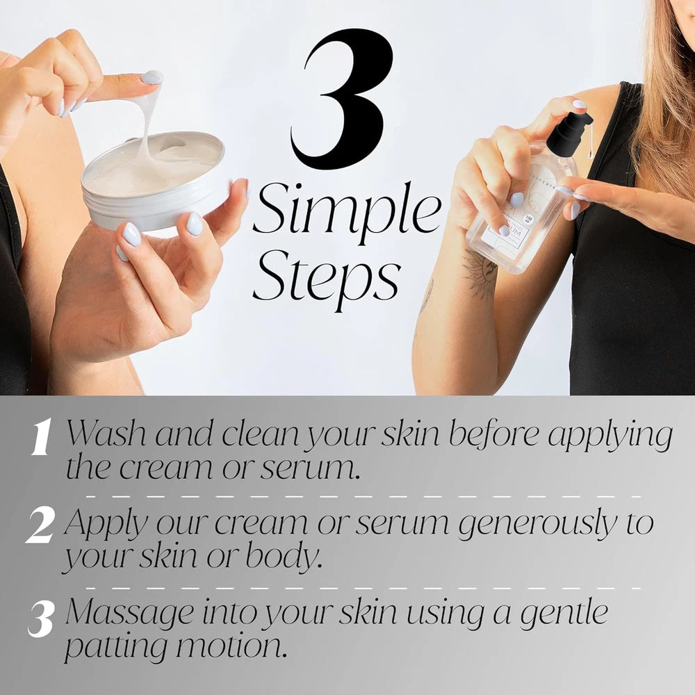 x2 Snail Mucin Cream + Serum & Hyaluronic Acid - All In One Advanced Skin Repair