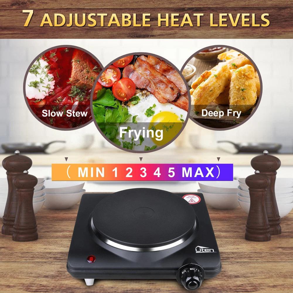 New Electric Hot Plate Portable Single Double Table Top Cooker Kitchen Hob Stove