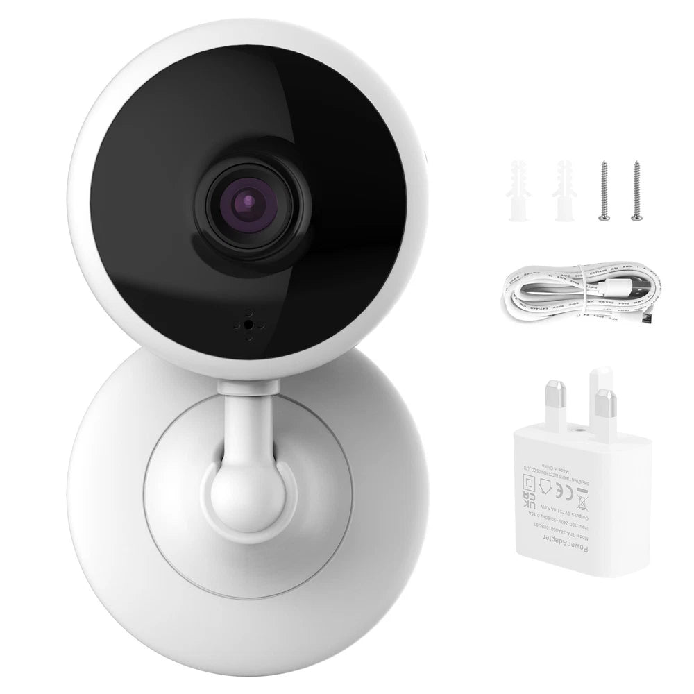 Wifi Security Camera Smart Indoor Pet Dog Cat Cam 2-Way Audio 1080P Night Vision