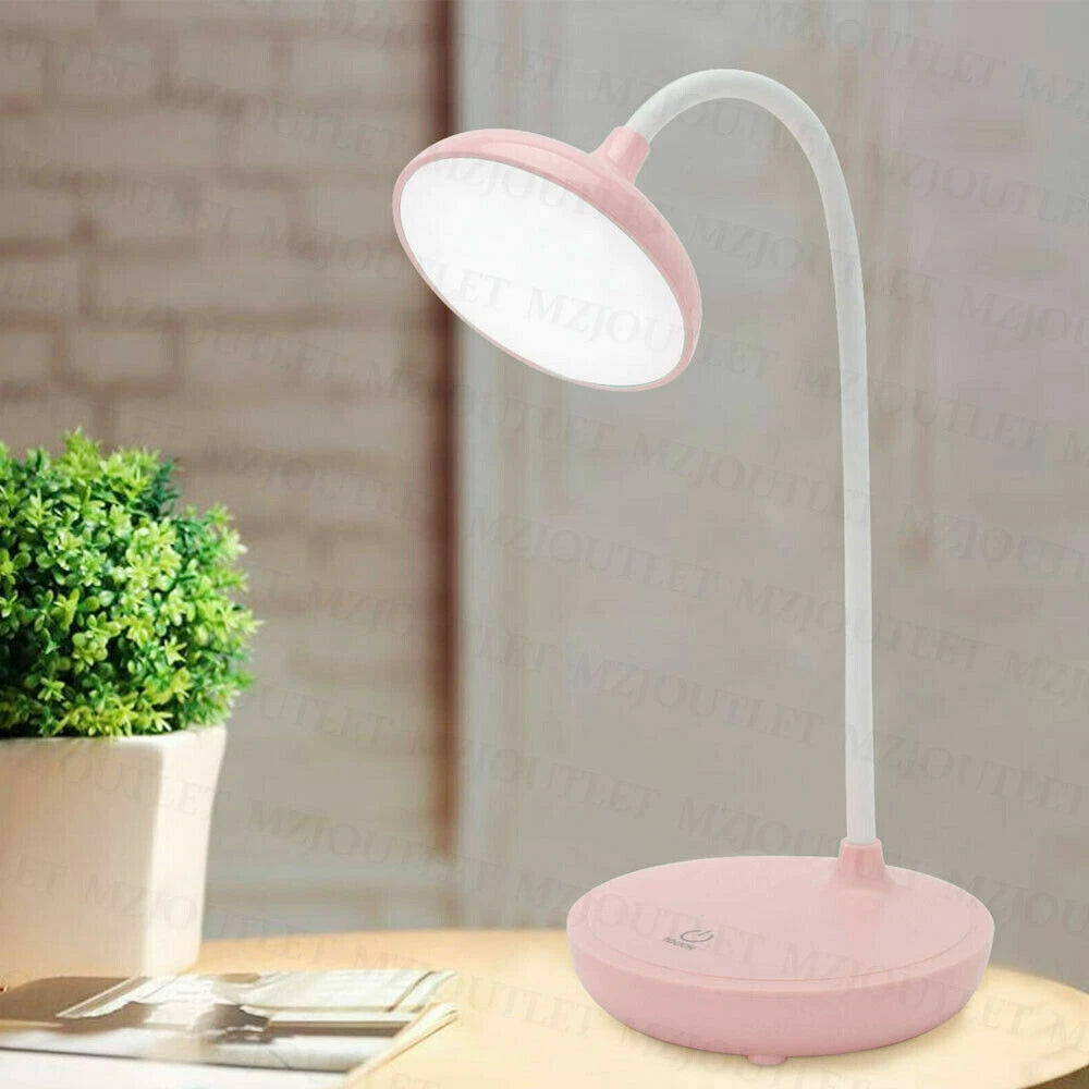 20 LED Flexible Touch Desk Light Bedside Reading Lamp Dimmable USB Rechargeable