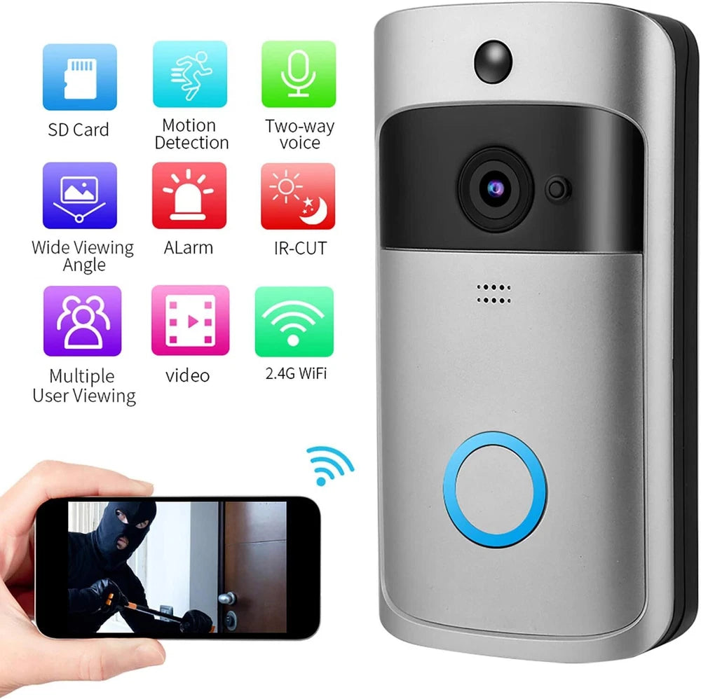Ring Video Doorbell HD Video Wireless Doorbell Motion Advanced Detection Camera