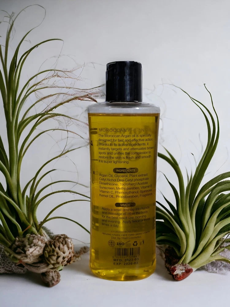 Moroccan Argan Oil With Vitamin C,E ( Lightening Serum) 200ml