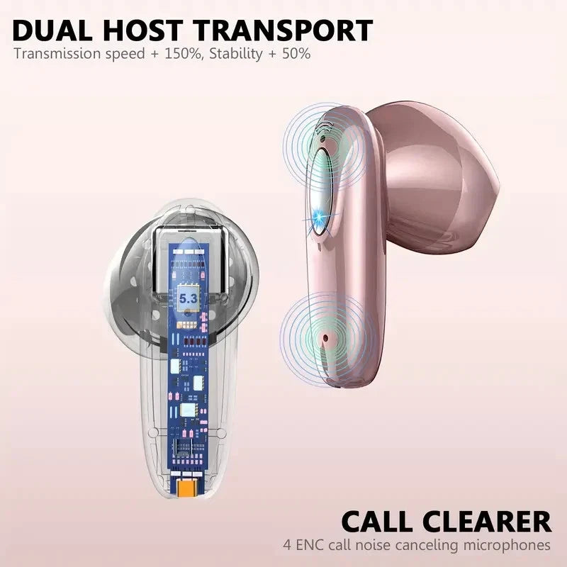 TWS Wireless Earbuds Bluetooth 5.3 Earphones For iPhone & Android