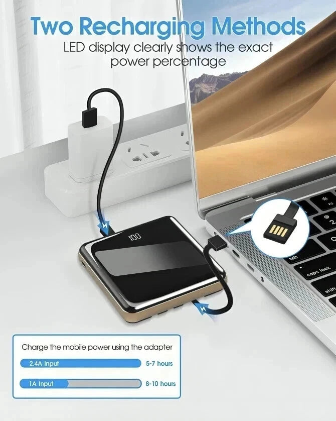 Power Bank 9000000mAh Fast Parger Pack USB External Battery For Mobile Phone