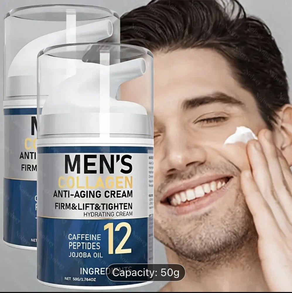 Men’s Collagen Anti-aging Cream Firm Lift & Tighten Skin 50ml New UK Stock