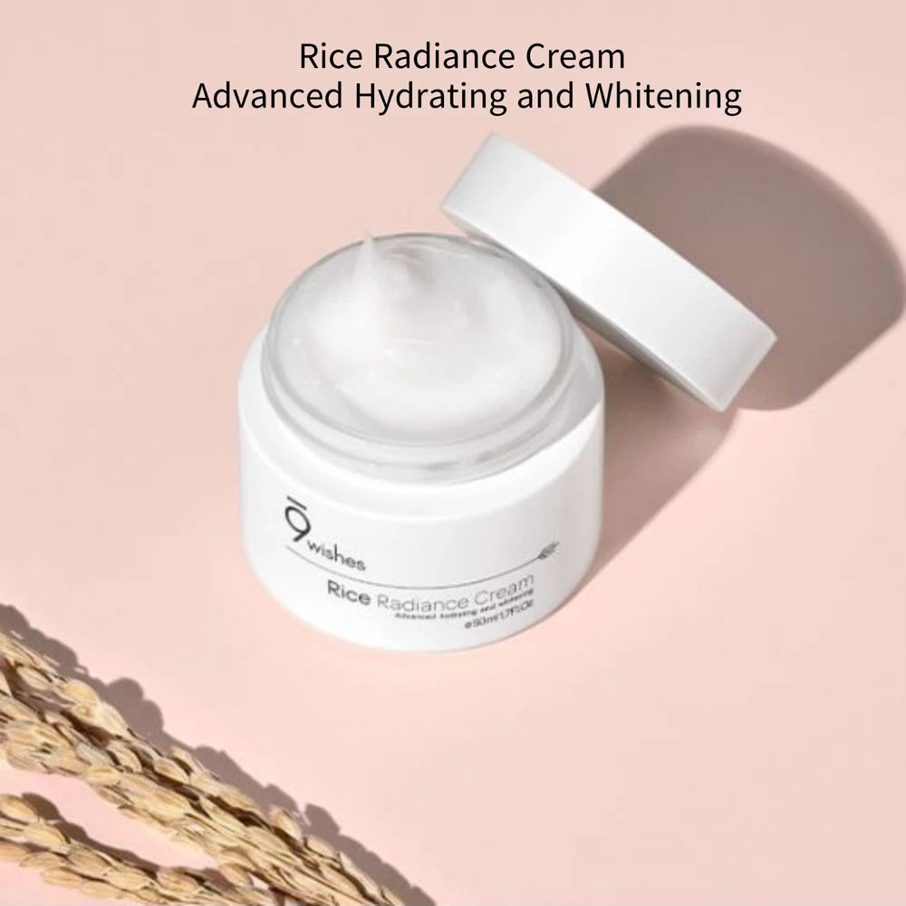 9wishes, Rice Radiance Face Cream for Advance Hydrating 50ml, Korean Skincare