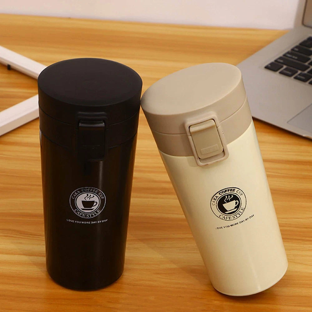 NEW Insulated Travel Coffee Mug Cup Thermal Stainless Steel Flask Vacuum Thermos