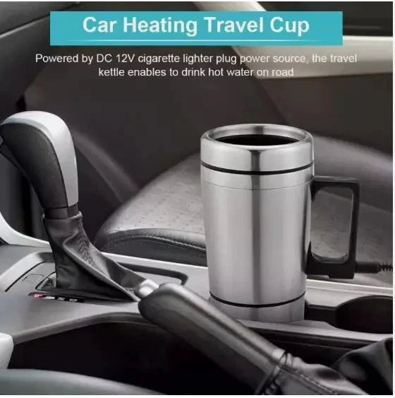 12v Portable Electric Kettle Car Van Travel Stainless Steel Water Heater Pot UK