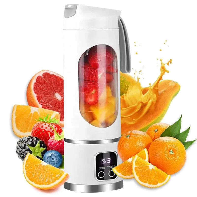 450ml Portable USB Rechargeable Juicer Cup Electric Mixer Blender Smoothie Maker