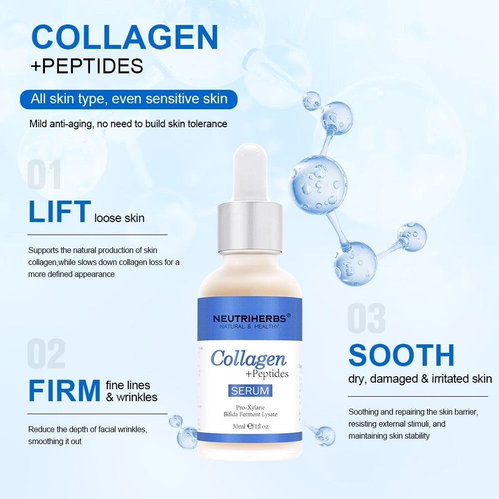 ADVANCED COLLAGEN PEPTIDE SERUM FOR SKIN BOOSTER, ANTI AGING AND FIRMING 30ML