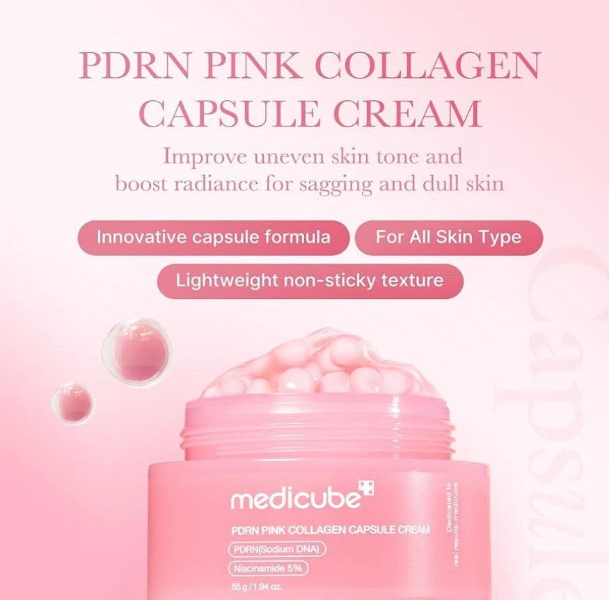 Medicube PDRN Pink Collagen Capsule Cream -PDRN, Firming, Brightening, Antiaging