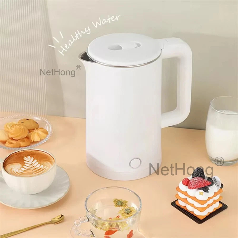 2.3L Electric Kettle Fast Boil 1500W Stainless Steel Jug Boil-Dry Protection